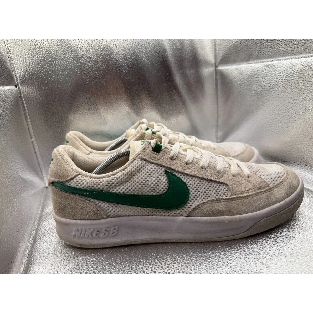Size 13 Nike Adversary SB White Pine Green Mens Athletic Sneakers‎ CJ0887-102